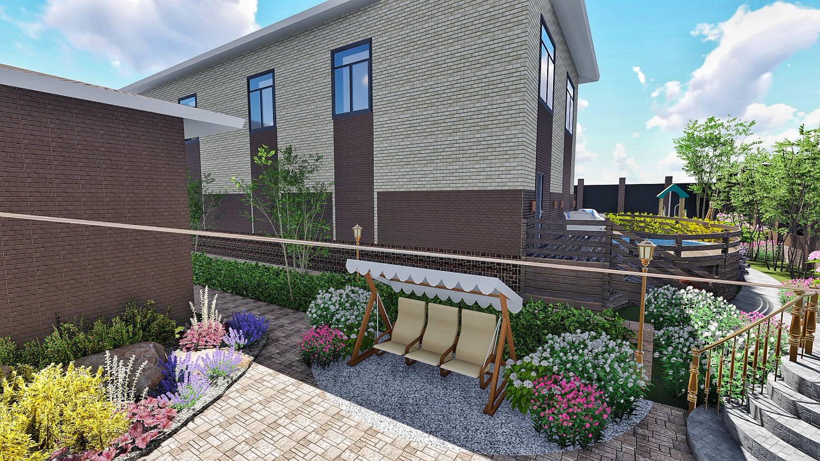 Ландшафтный дизайн участка в ДНТ Кедр (г Улан-Удэ, Бурятия)