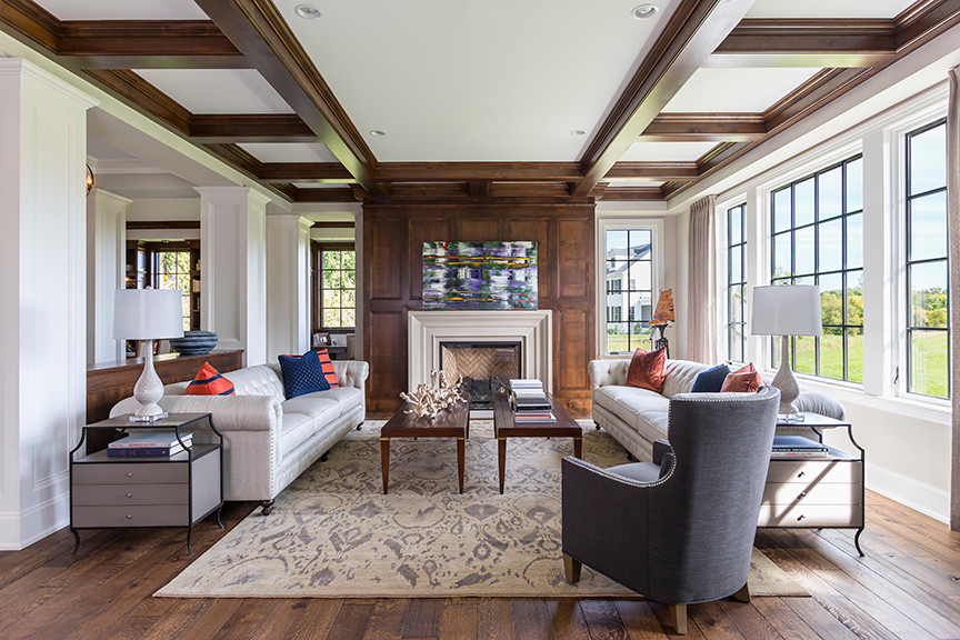 Transitional family room in Minneapolis.