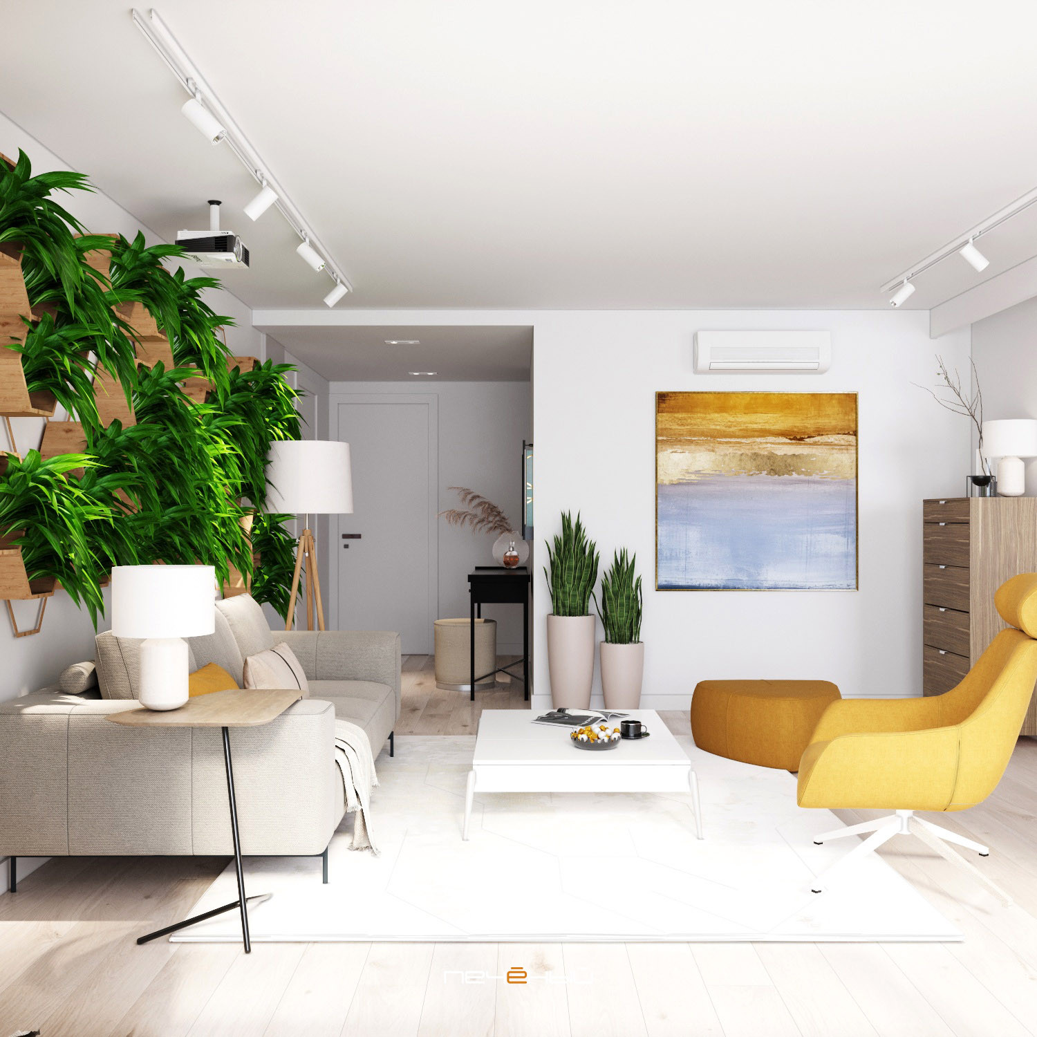 Квартира у Парижа с современным дизайном