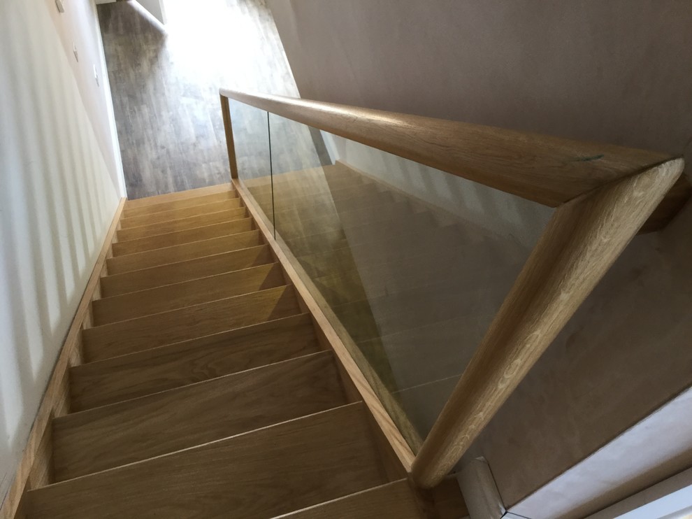 New Oak Staircase with Open Riser