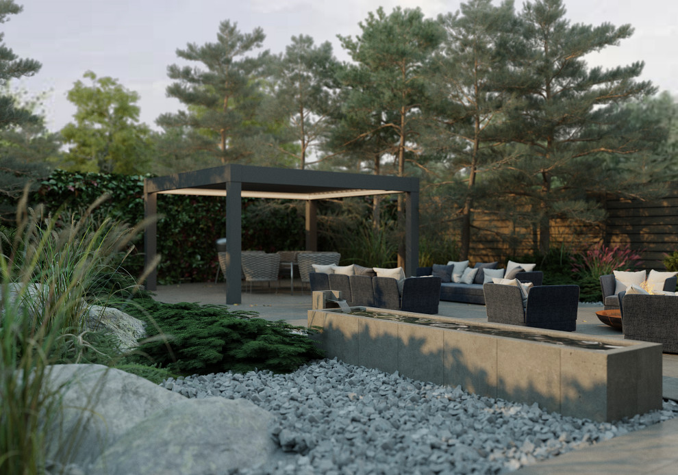 Проект небольшого сада в Воронеже.