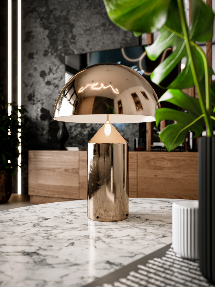 Дизайн-проект кухни-гостиной в современном стиле, г. Москва