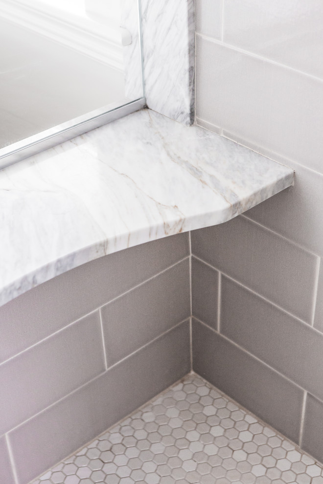 Inspiration for a transitional home design remodel in Boston