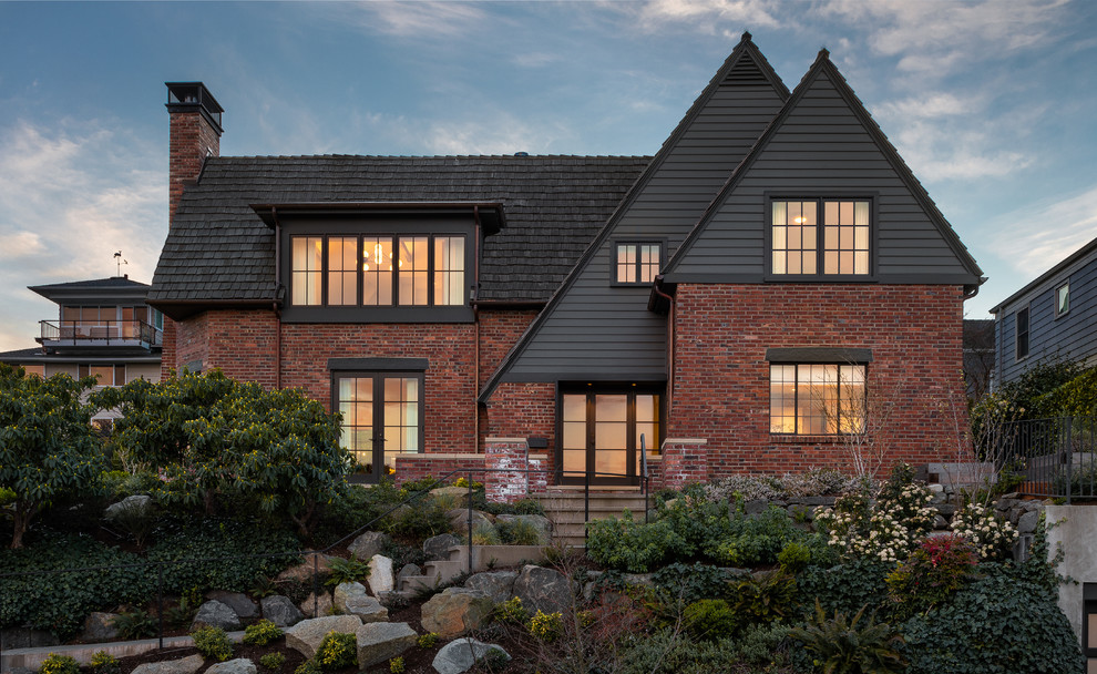 Laurelhurst Tudor Transitional Exterior Seattle by Ore Studios