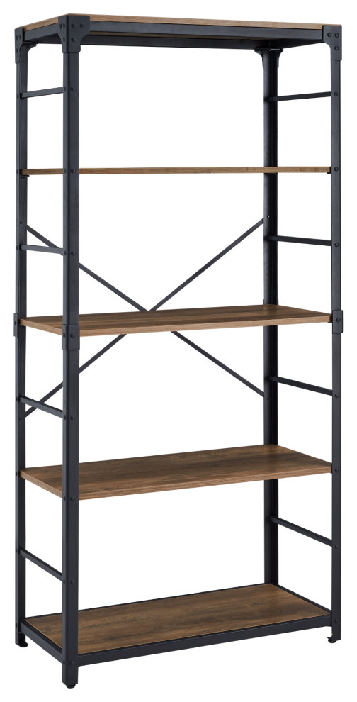 珍しい wood iron shelf 440*1200*300〈ブラウン〉 リビング収納 - www