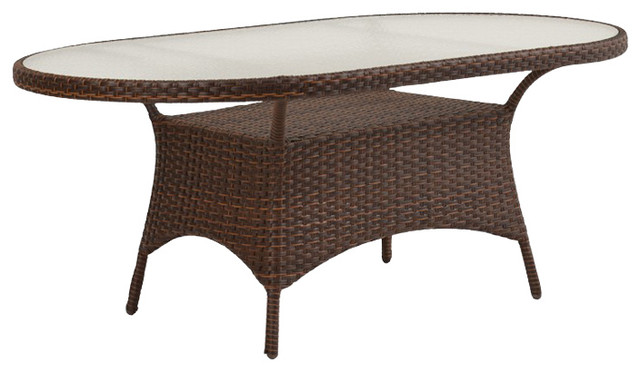 Patio Table And Chairs Lu 40 X70 Oval Wicker Patio Table And Chairs Lu 40 X70