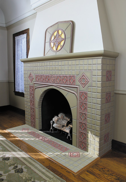 Tudor Style Fireplace By Tudor Tile Chicago By Oak Park Home