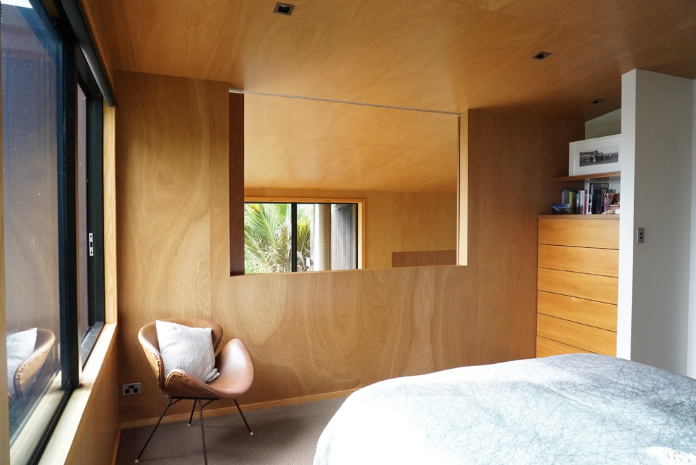 Inspiration for a contemporary bedroom in Auckland.