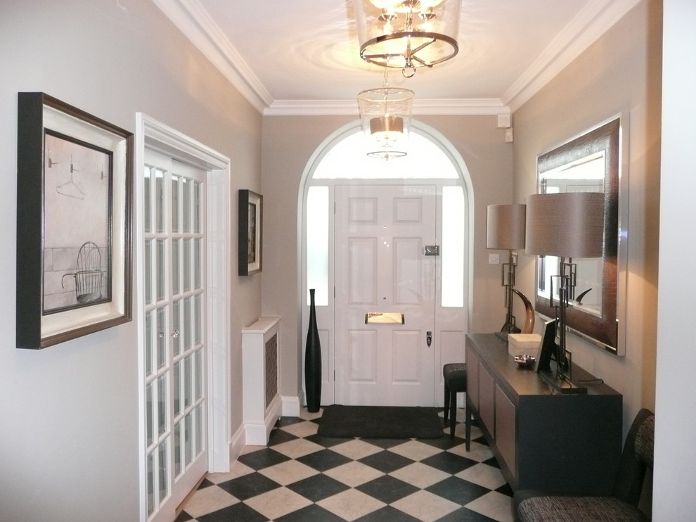 This is an example of a traditional entryway in London.