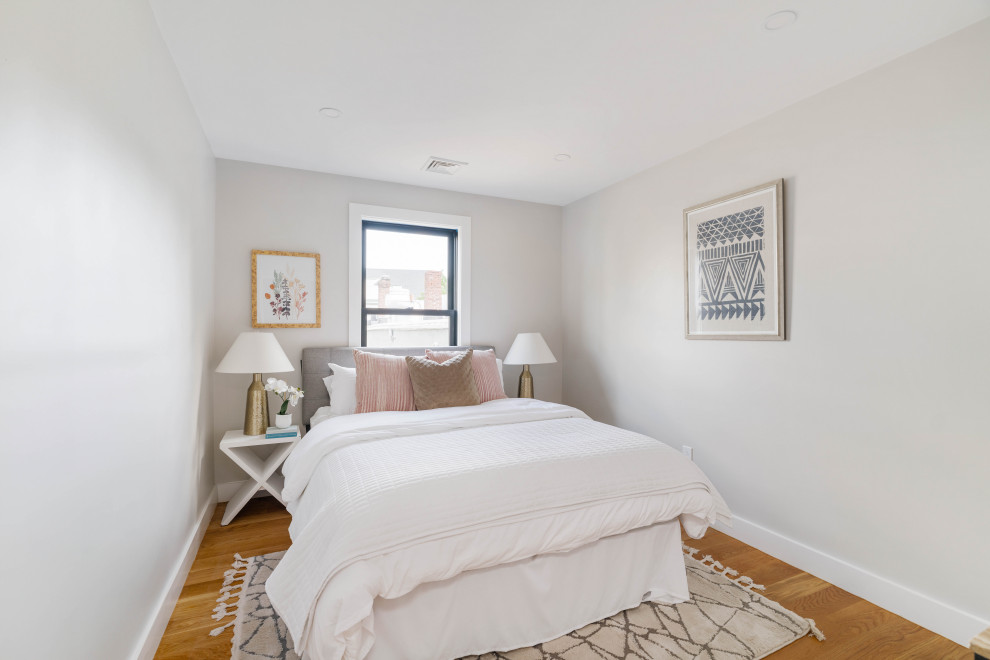 Bedroom - transitional bedroom idea in Boston