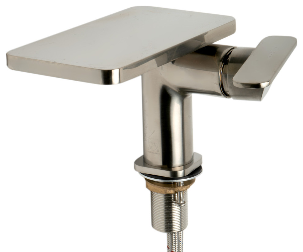 ALFI brand AB1882-BN Brushed Nickel Single-Lever Bathroom Faucet