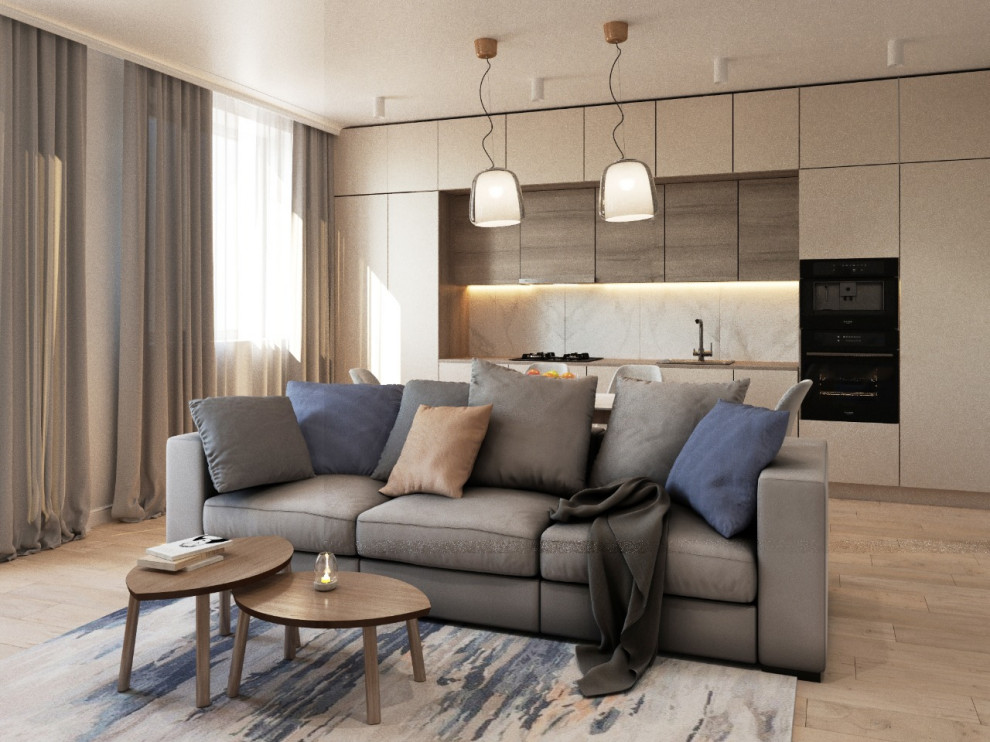 Дизайн проект квартиры 73кв.м. в пос. Зубово ЖК "Зубово-Лайф 2" для семейной