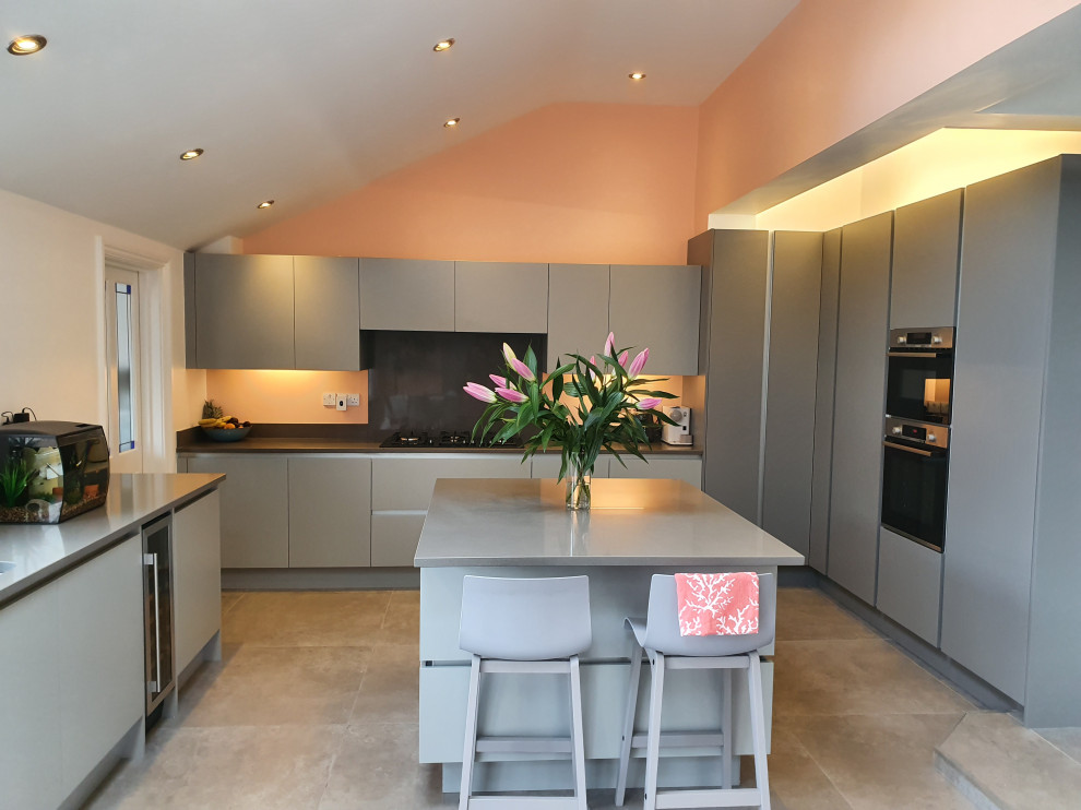 Modern kitchen in West Midlands.