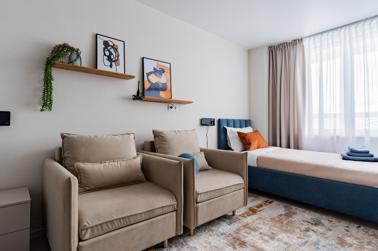 Усть-Луга, 2х комнатная квартира для проживания специалистов, комплектация