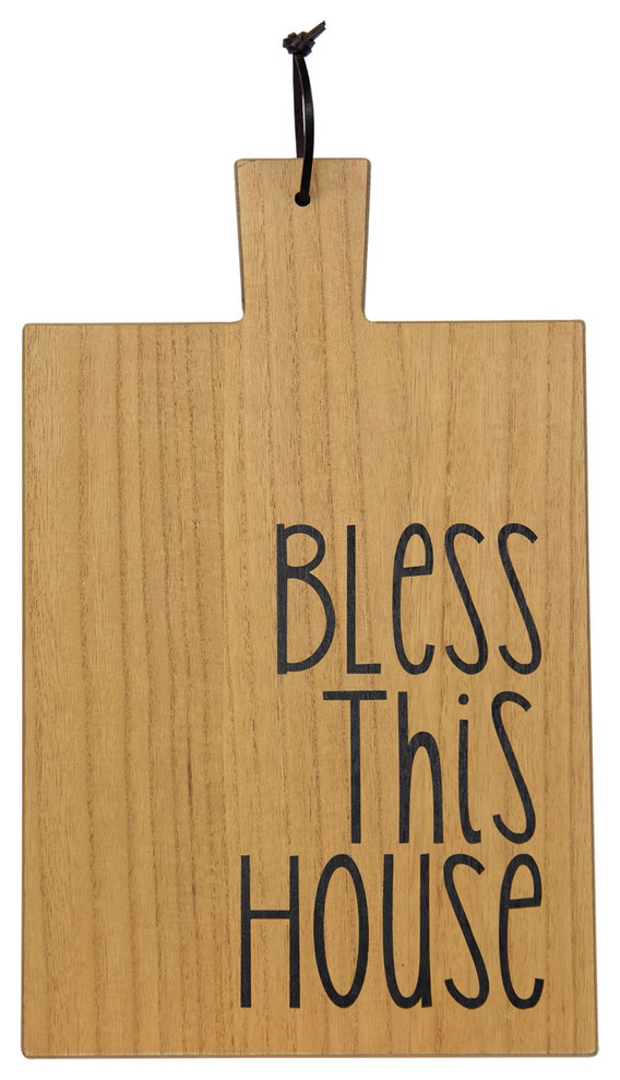 Bless This House Wooden Cutting Board Wall Hanging Transitional Cutting Boards By Kp Creek Gifts