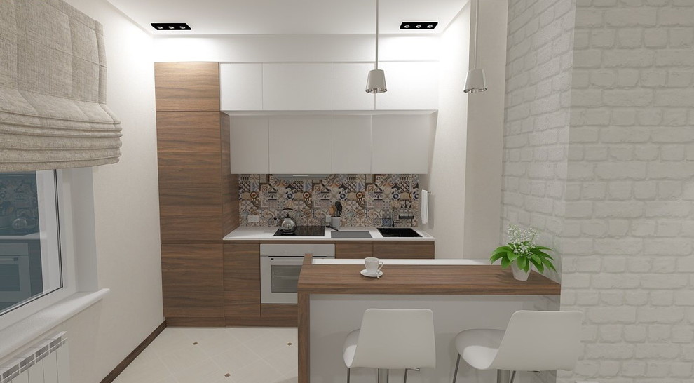 Кухня-гостиная ЖК Всеволожский штиль