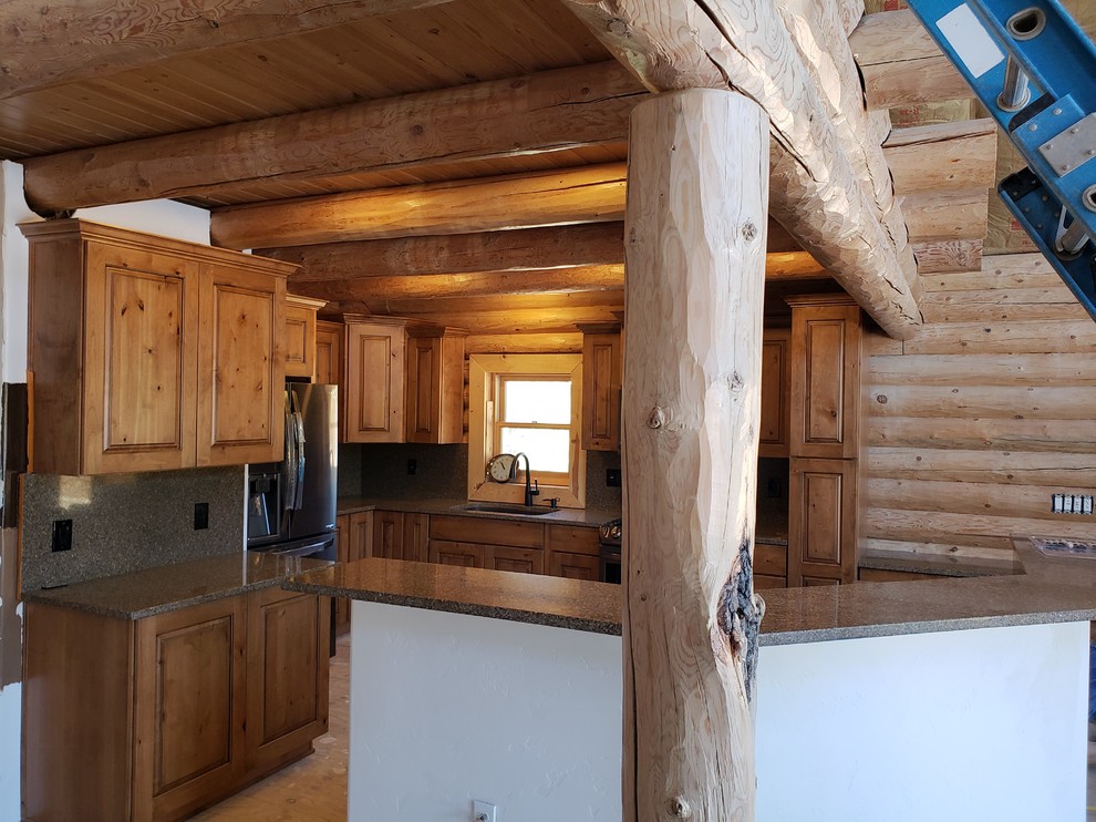 Mountain style kitchen photo in Phoenix