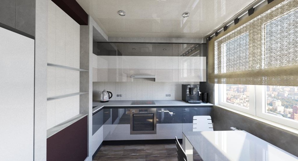 Двухкомнатная квартира в современном стиле - 64 м.кв.