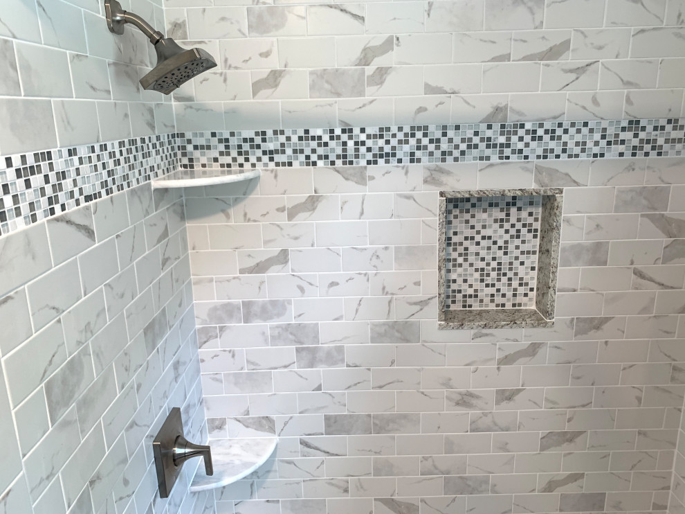 Transitional home design photo in Boston