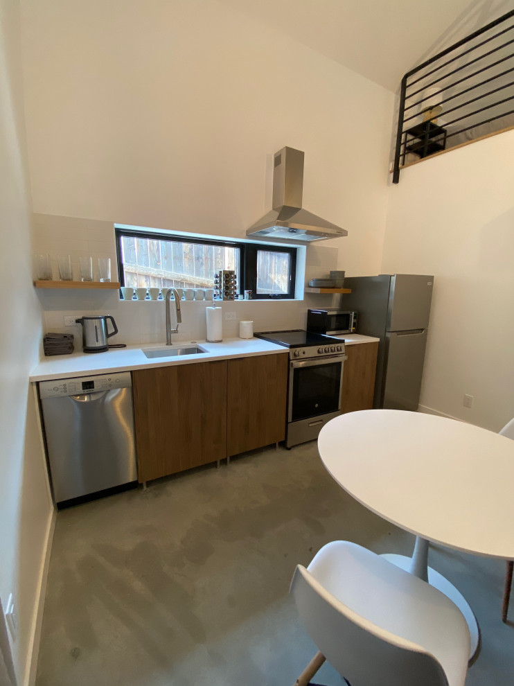 RiNo ADU Industrial Kitchen Denver by Precision Home Builders