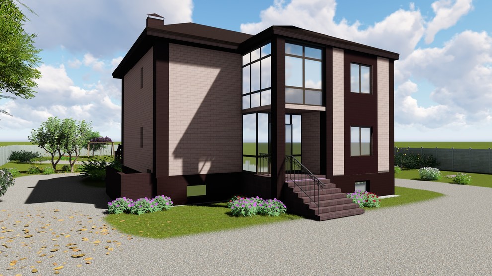 Проект двухэтажного жилого дома