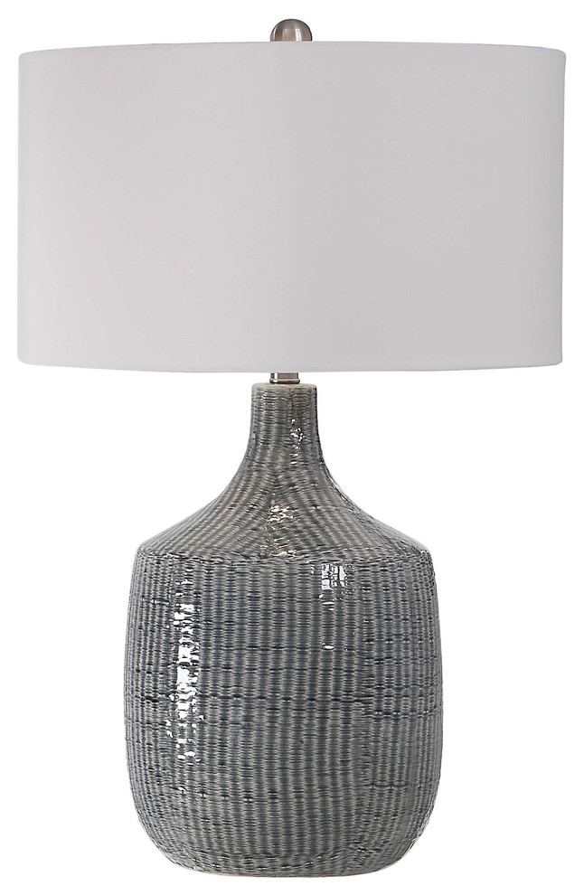 Uttermost'S Felipe Distressed Gray Table Lamp Designed By Jim Parsons