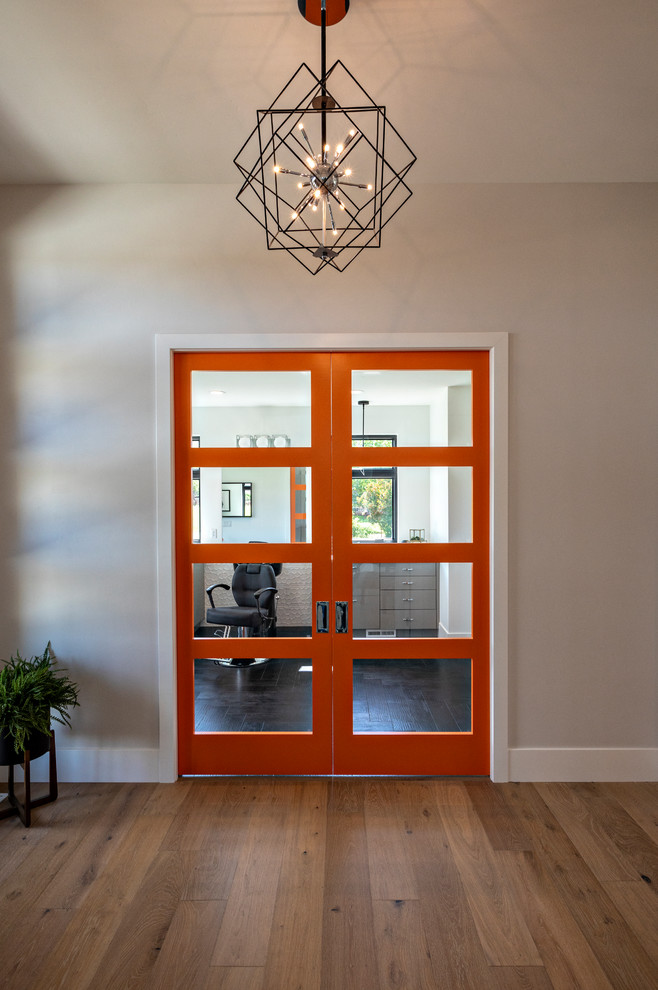 This is an example of a modern entryway in Salt Lake City.