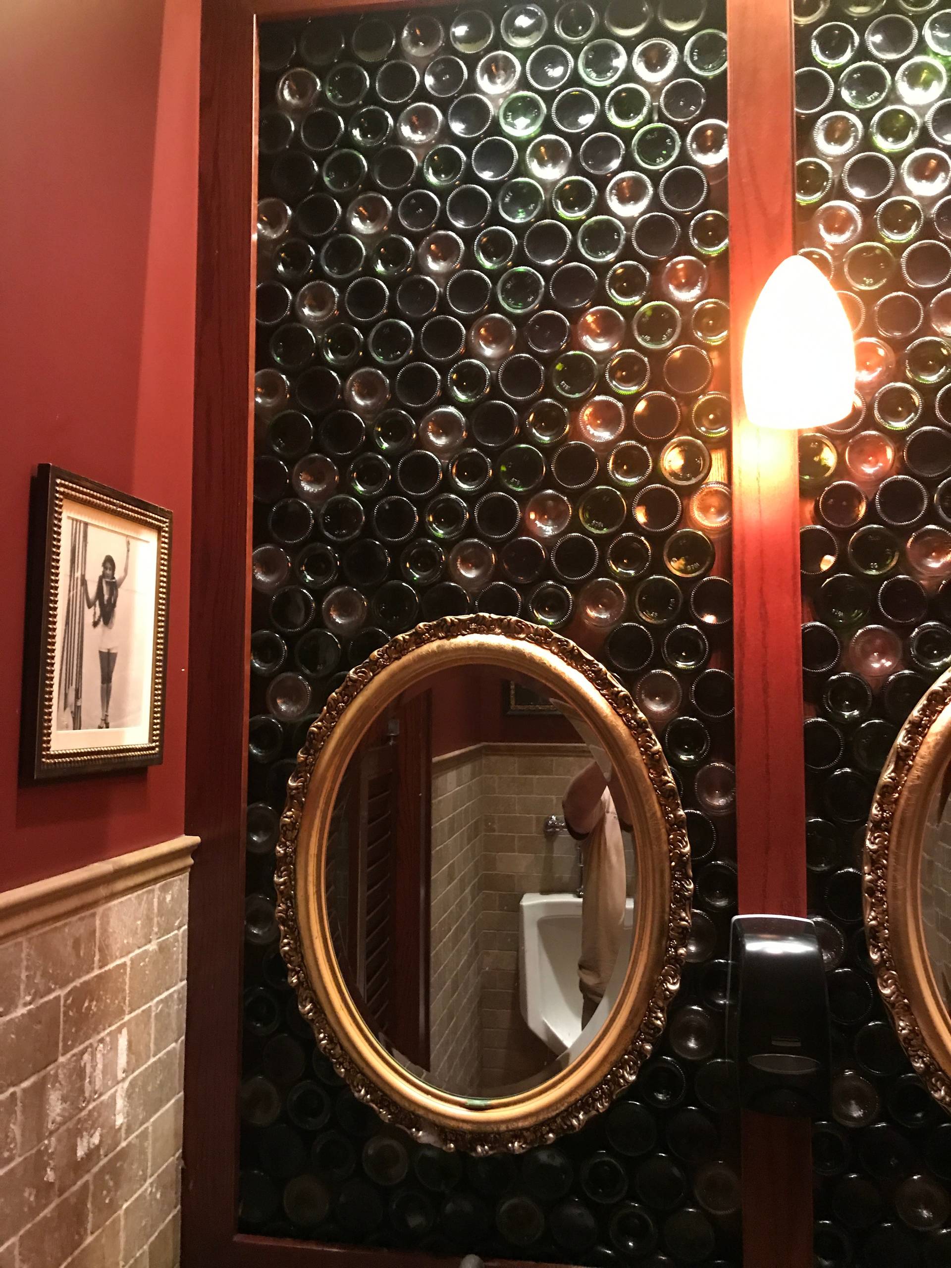 Eclectic Recycled Pub Bathroom