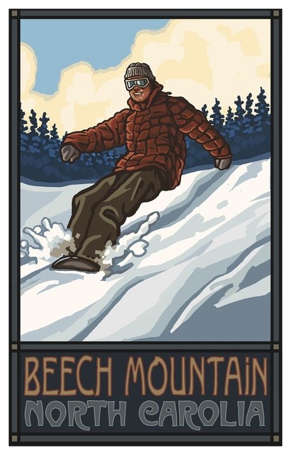 Paul A. Lanquist Beech Mountain North Carolina Art Print, 24"x36"