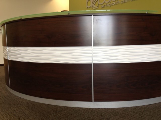 Reception Desks Contemporary Home Office Library Miami