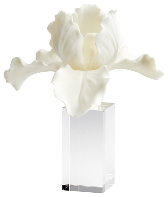 Iris Sculpture, White