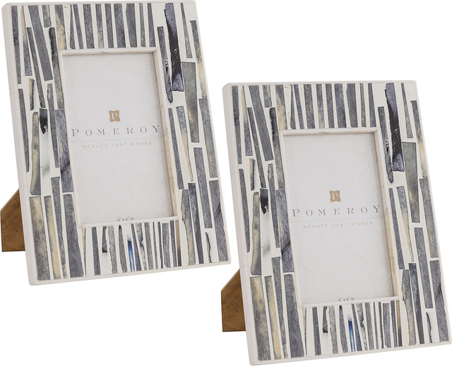 Rialto 4 X6 Frames Set Of 2 Contemporary Picture By Rialto 4 X6 Frames Gray Set