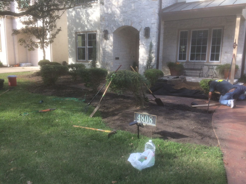 Clean out existing for new install of Drought Tolerant garden
