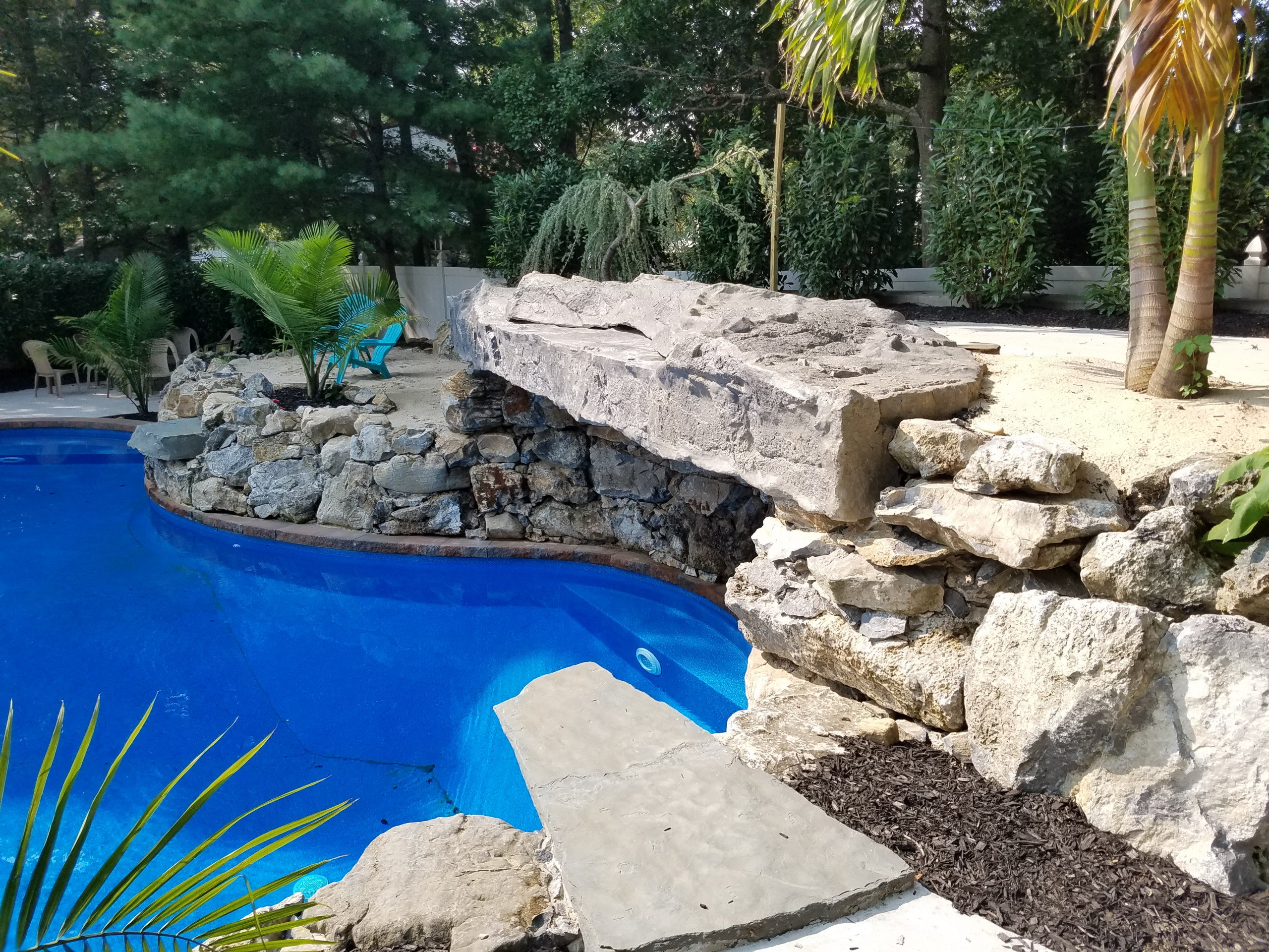 Farmingville Pool Landscape Design