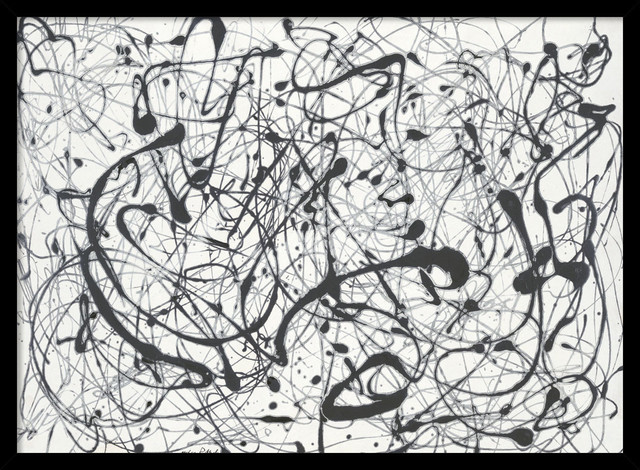 Number 14gray framed print by jackson pollock Number 14gray framed print by jackson pollock