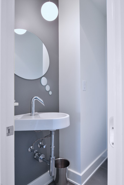 Piney Point Ranch minimalistisch-gaestetoilette