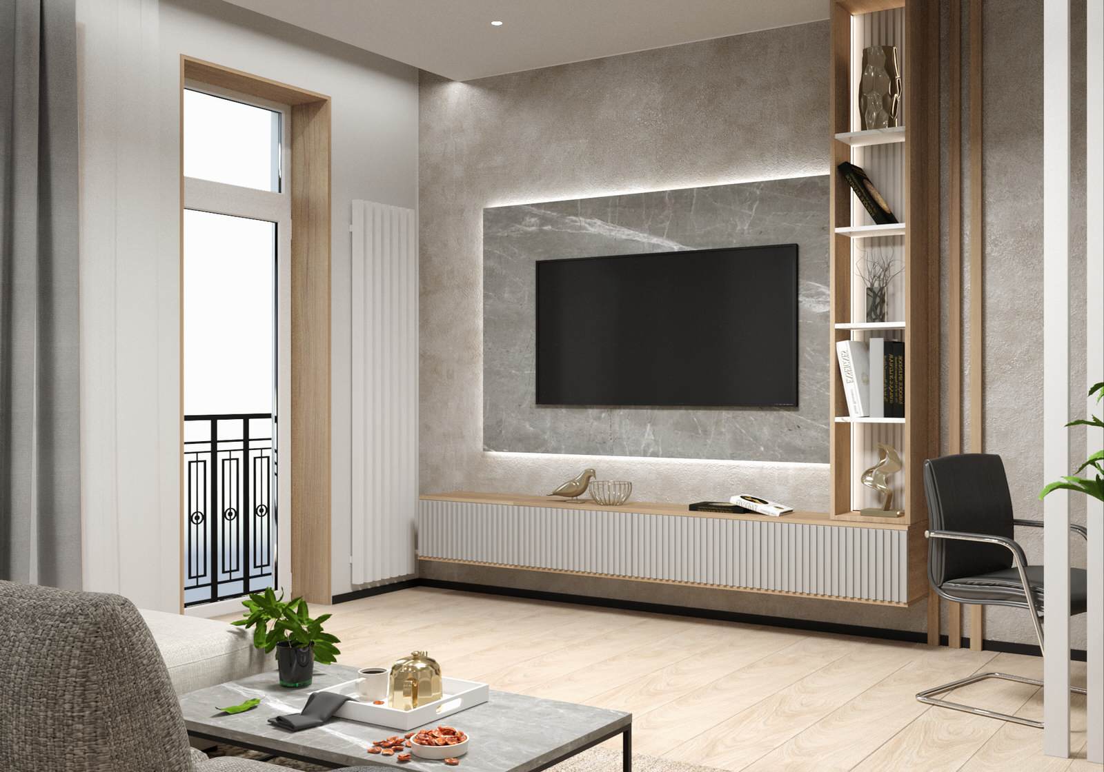 Проект общей площадью 100 кв.м. для семьи с дочкой