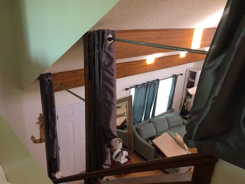 Help us build a privacy wall on our loft bedroom!