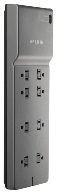 8-Outlet Home/Office Surge Protector w Telephone/Modem Protection