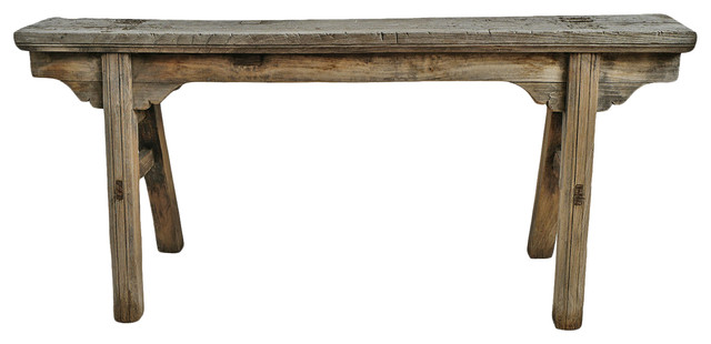 Consigned Village Work Bench Rustic Outdoor Benches By