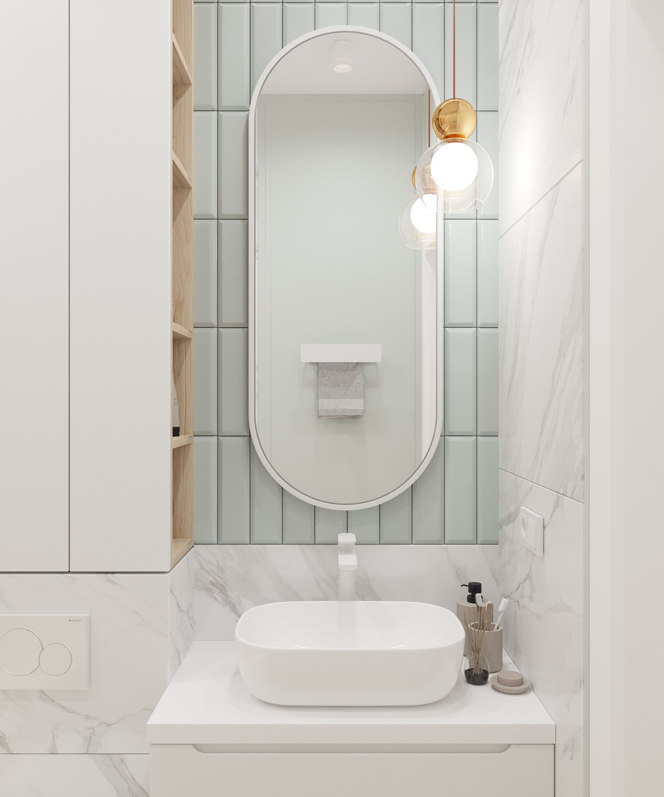 Ванная комната в ЖК Аристократ