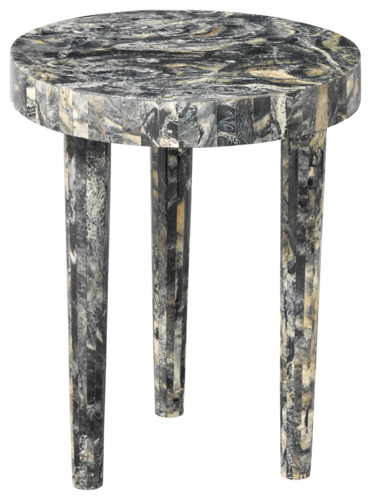 Large Artemis Side Table, Black Resin