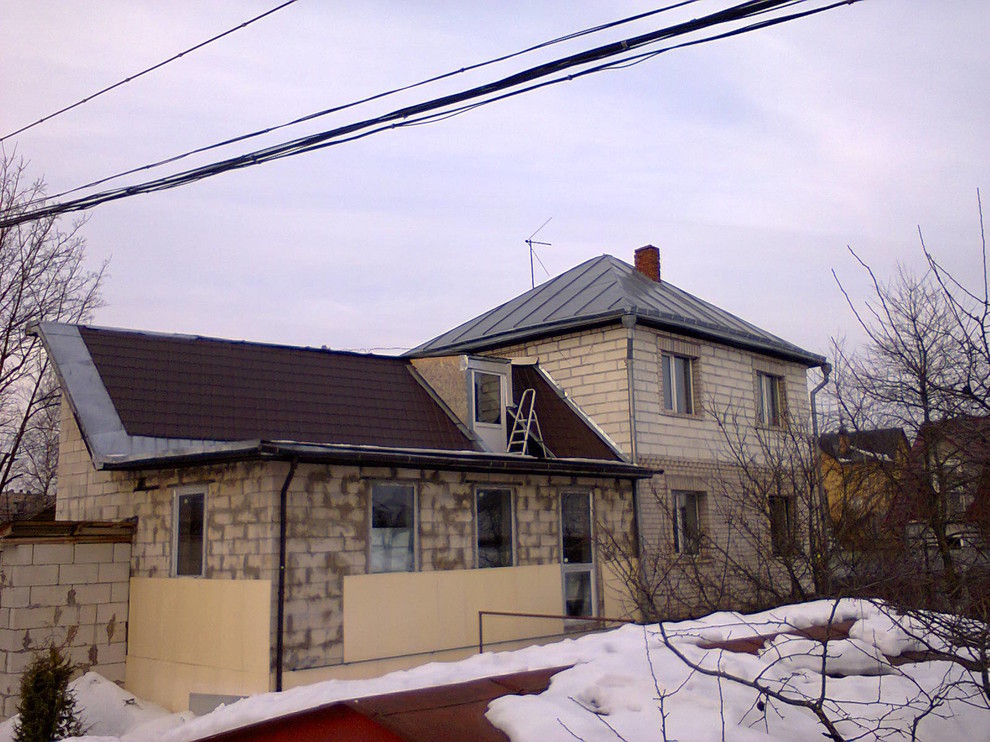 жилая пристройка к существующему двухэтажному дому