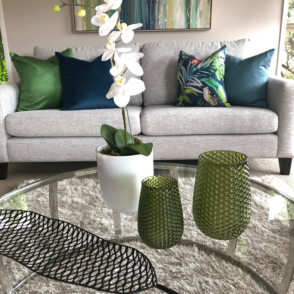 Modern living room in Auckland.