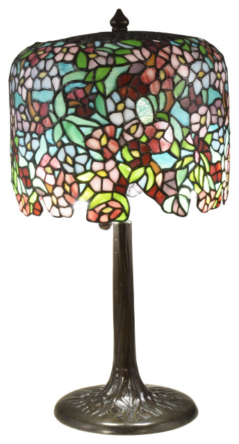 dale tiffany peacock table lamp