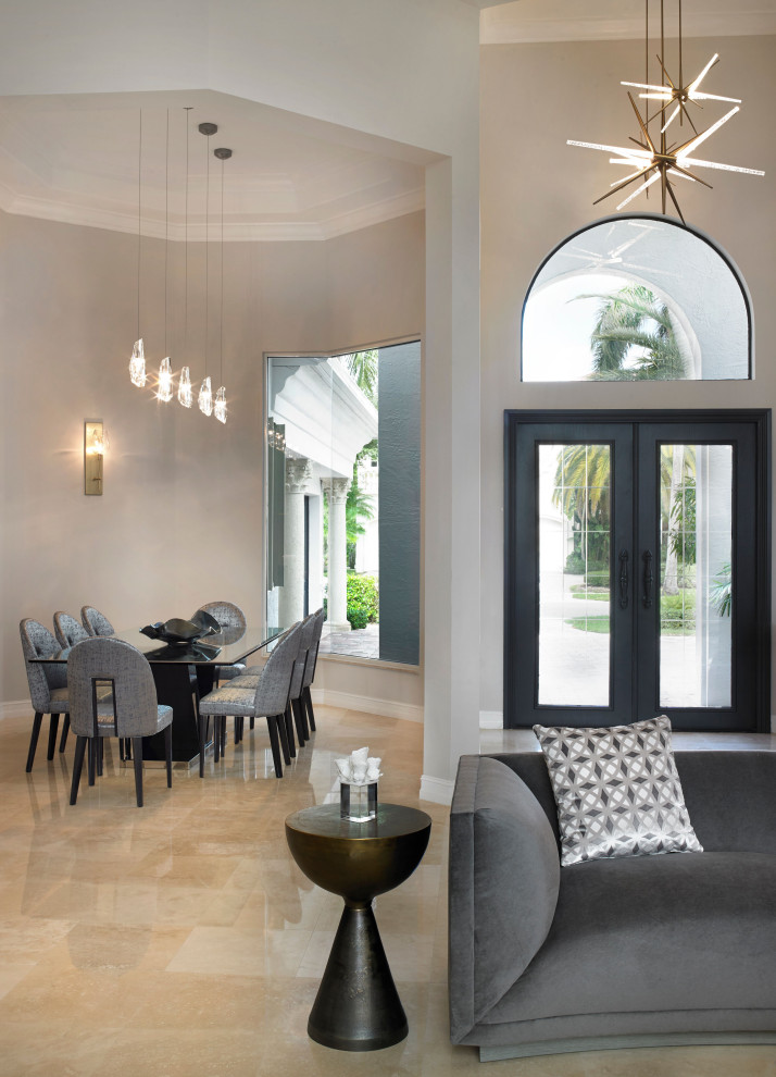 Home design - transitional home design idea in Miami
