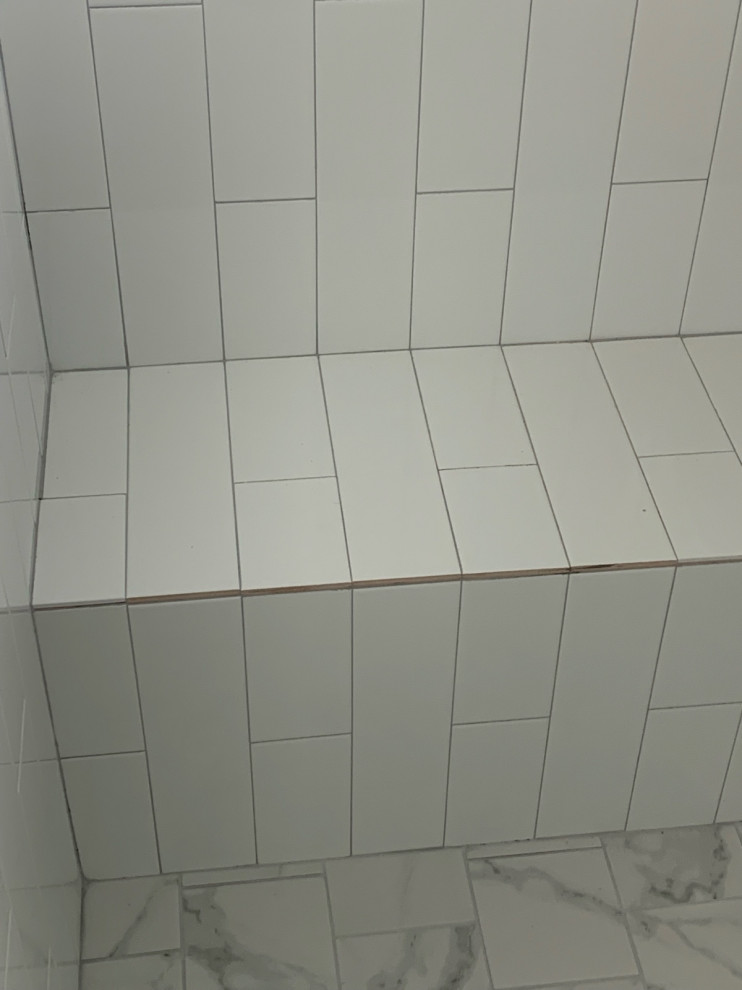 What is the correct way to finish our shower tile edges