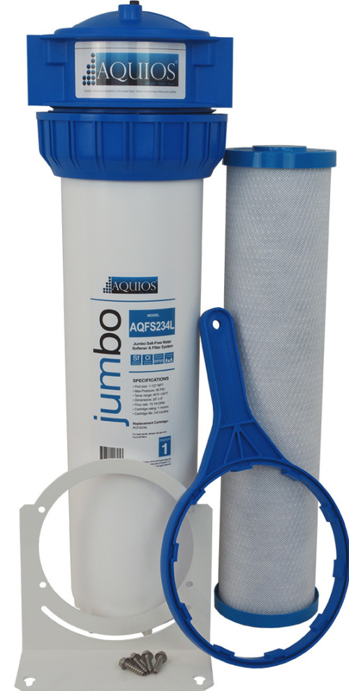 Aquios® Jumbo Salt Free Water Softener and Filter System, LowVOC