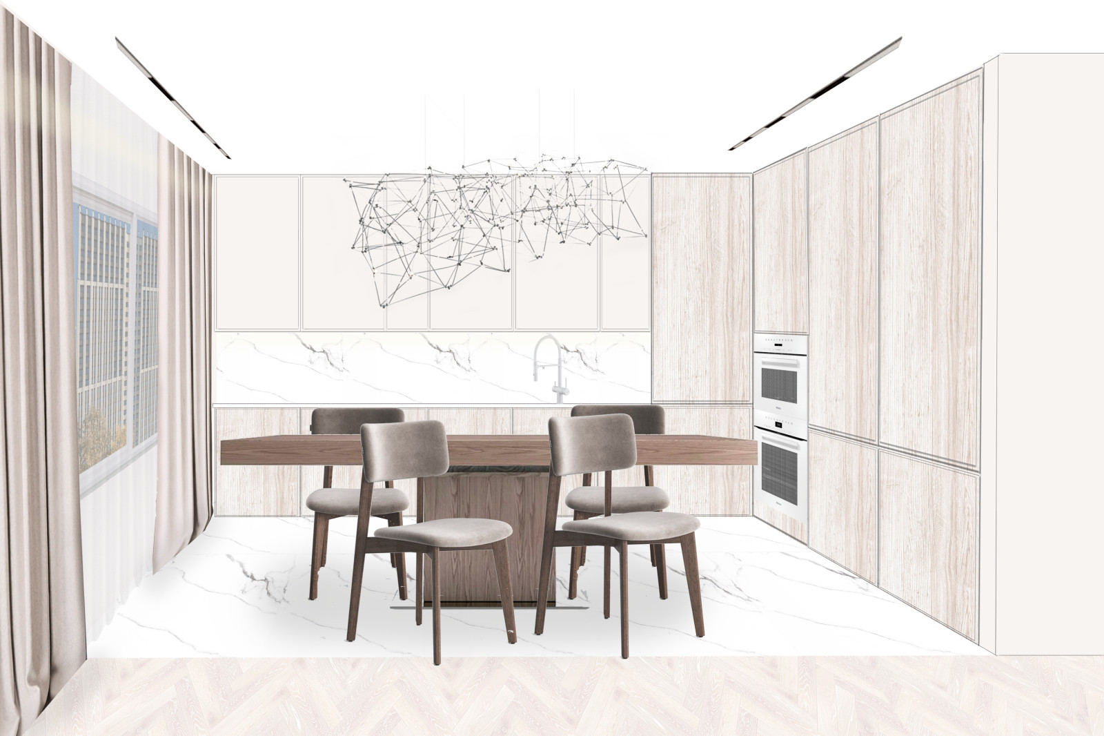 Коллажи интерьеров