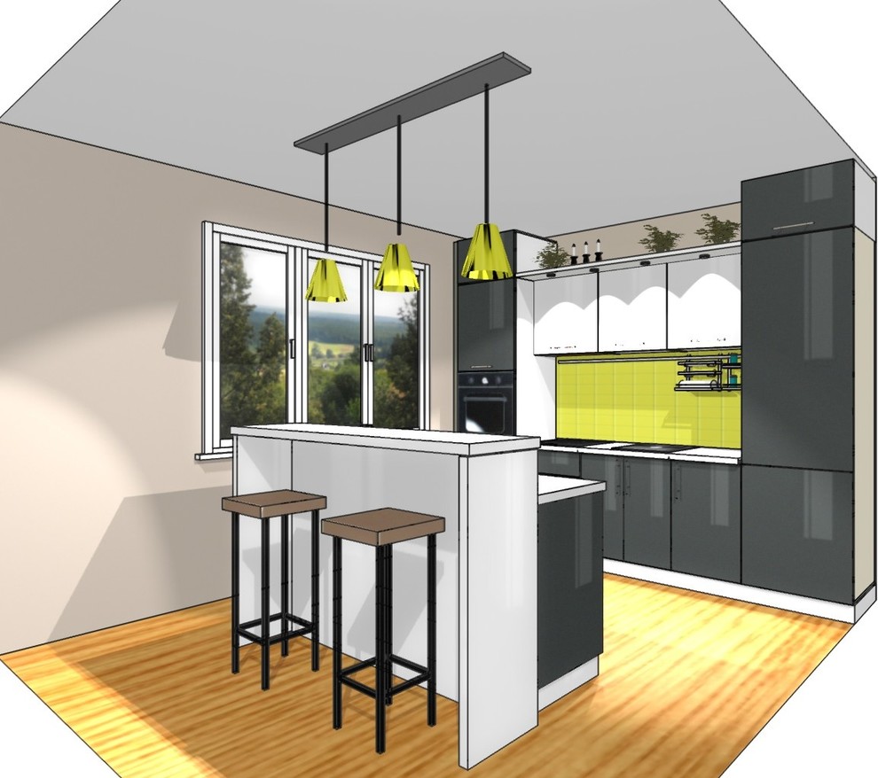 современная кухня с островом